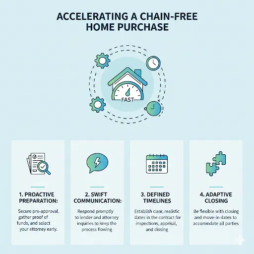 Factors that speed up a no chain house purchase 